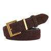 Ladies' Pin Buckle Belt Leather With Dress Coat
