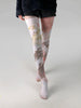Japanese Color Rose Printed Pantyhose