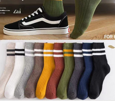 Men's Mid-calf Autumn And Winter Sweat Absorbing And Deodorant Socks