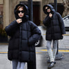 Women's Padded Fleece Jacket Winter Hooded Outside