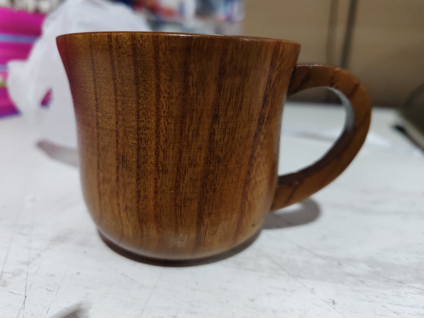 Natural Wood Cup Primitive Handmade Spruce Wooden Cup Breakfast Beer Milk Drinkware