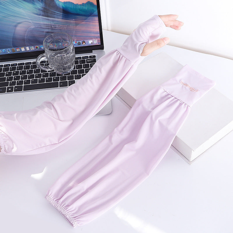 Viscose Fiber Oversleeve Sun Protection Thin Loose Gloves Sleeves