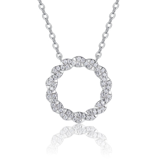 Set With Top-quality Moissanite, This Luxurious And Fashionable Light Luxury Trend Jewelry Necklace Pendant Is Made Of S925 Silver Electroplated With Platinum