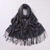 Autumn And Winter Cashmere-like Solid Color Long Scarf