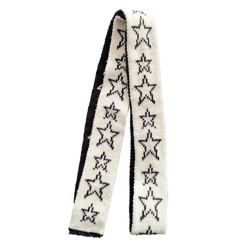 New Autumn And Winter Knitted Star Scarf