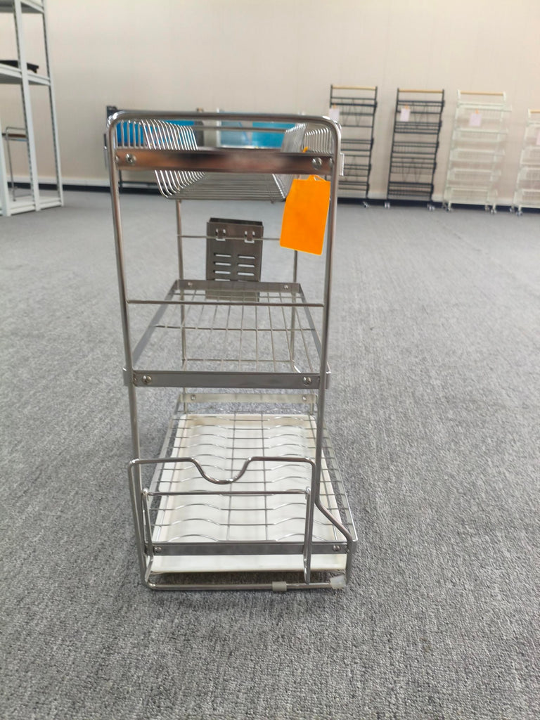 Stainless Steel Dish Storage Rack Draining Plate Rack