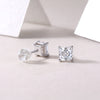 Unrestrained - Top-quality Moissanite S925 Silver And Platinum-plated Stud Earrings, A Fashionable And Trendy Accessory That Can Be Tested With A Diamond Pen In Gold Rose Gold