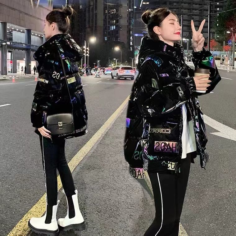 Colorful Wash-free Bright Face Down Padded Jacket Women