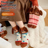 Cartoon Sausage Dog Coral Fleece Tube Socks Home Room Socks