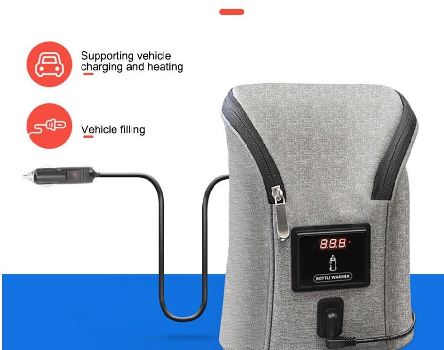 Car USB Baby Bottle Warmer Portable Travel Breast Milk Warmer - Eshtree