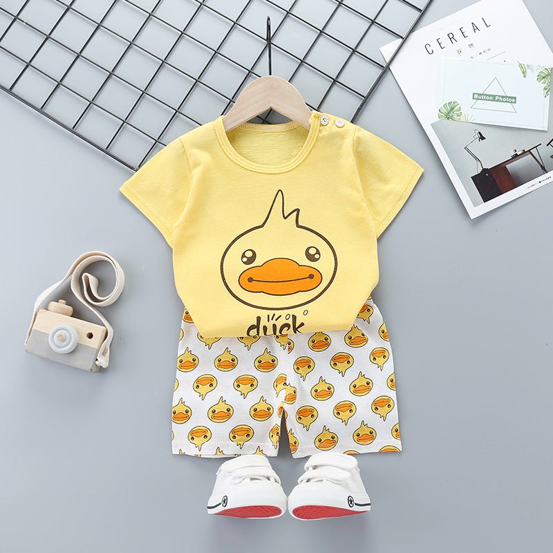 Cartoon children short sleeve suit - Eshtree
