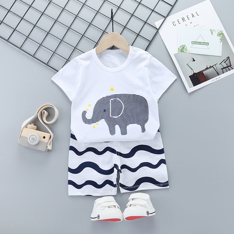 Cartoon children short sleeve suit - Eshtree