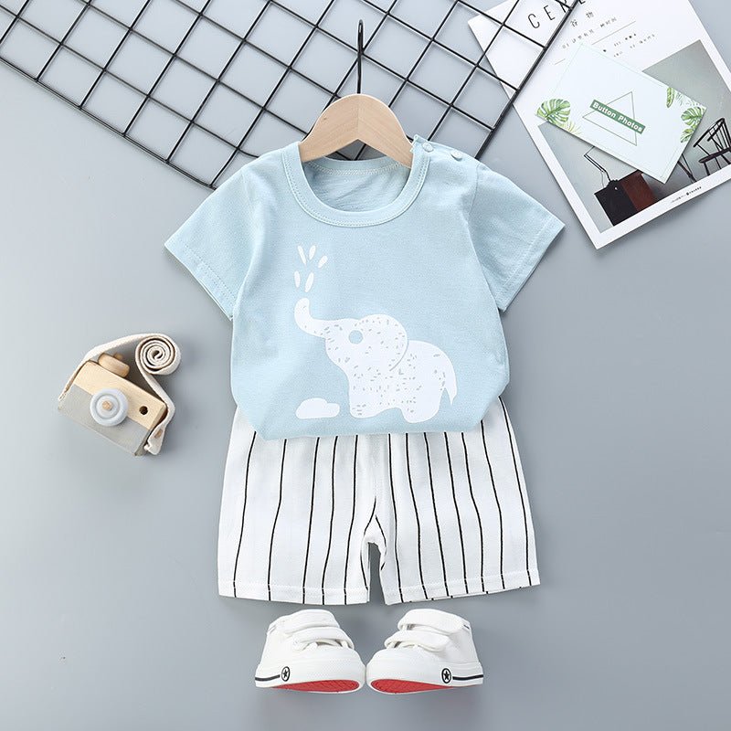 Cartoon children short sleeve suit - Eshtree