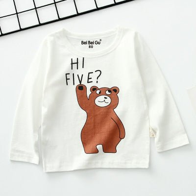 Cartoon children's long sleeve t-shirt bottoming shirt - Eshtree