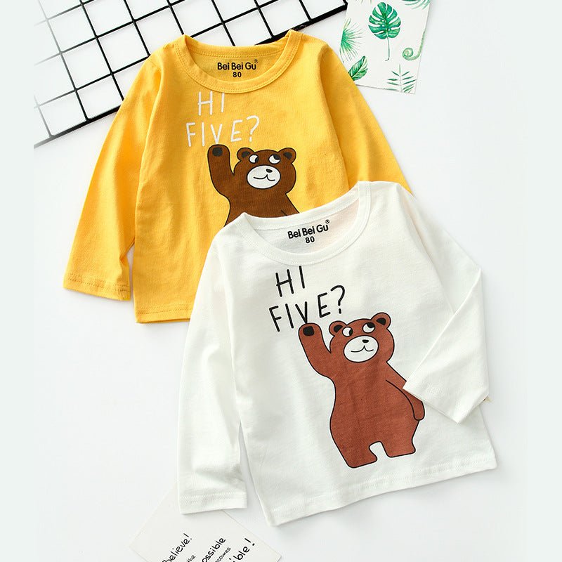 Cartoon children's long sleeve t-shirt bottoming shirt - Eshtree