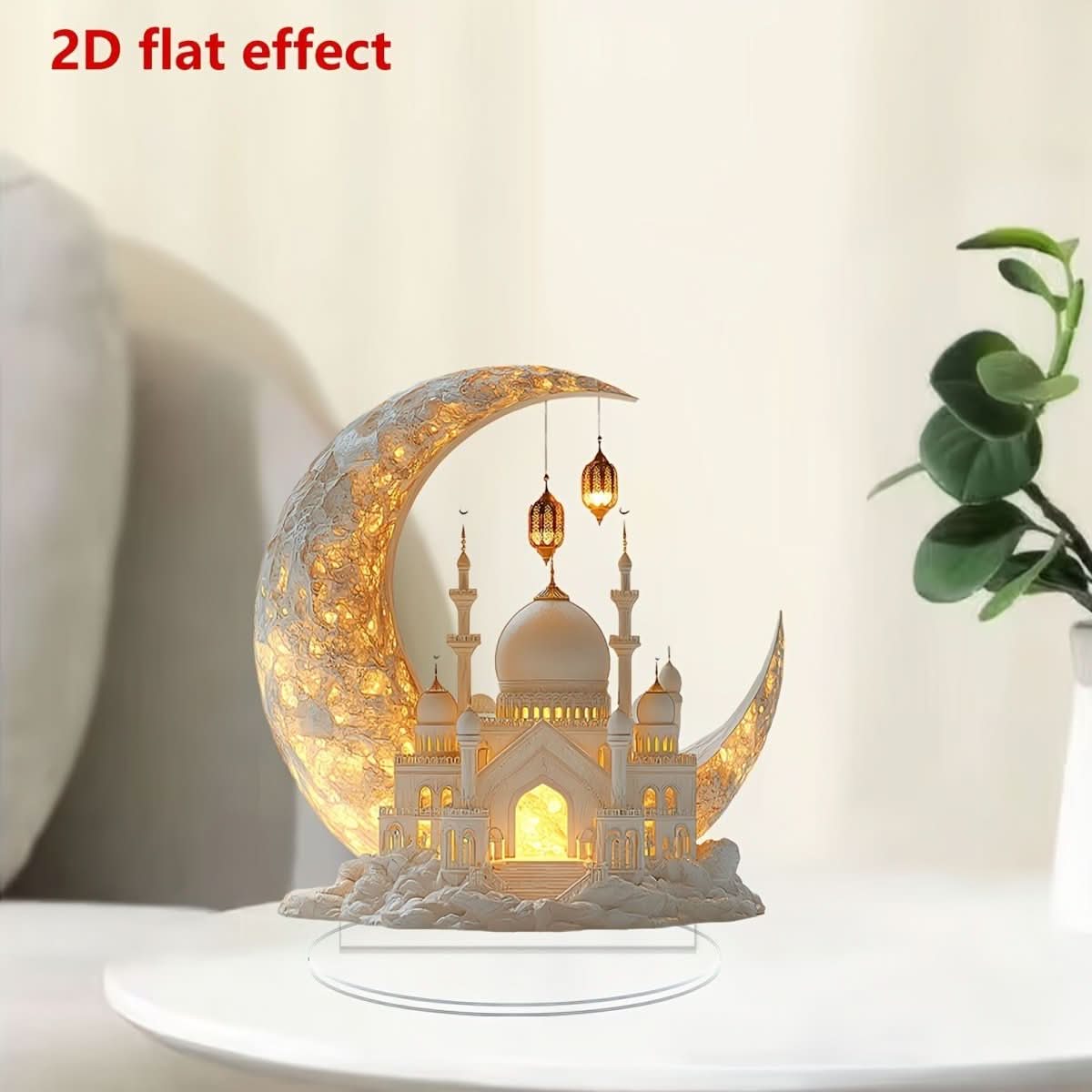 Castle Acrylic Desktop Decoration Beside Moose Festival Moon - Eshtree
