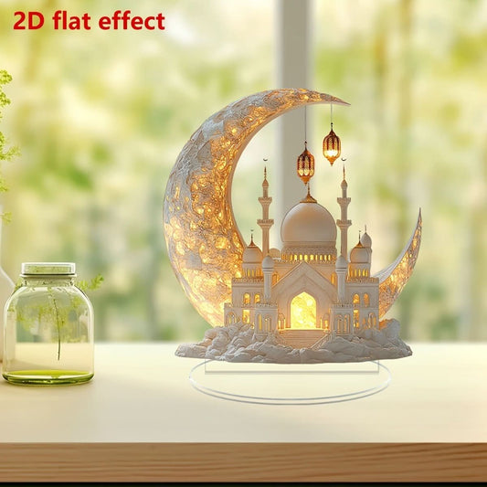 Castle Acrylic Desktop Decoration Beside Moose Festival Moon - Eshtree