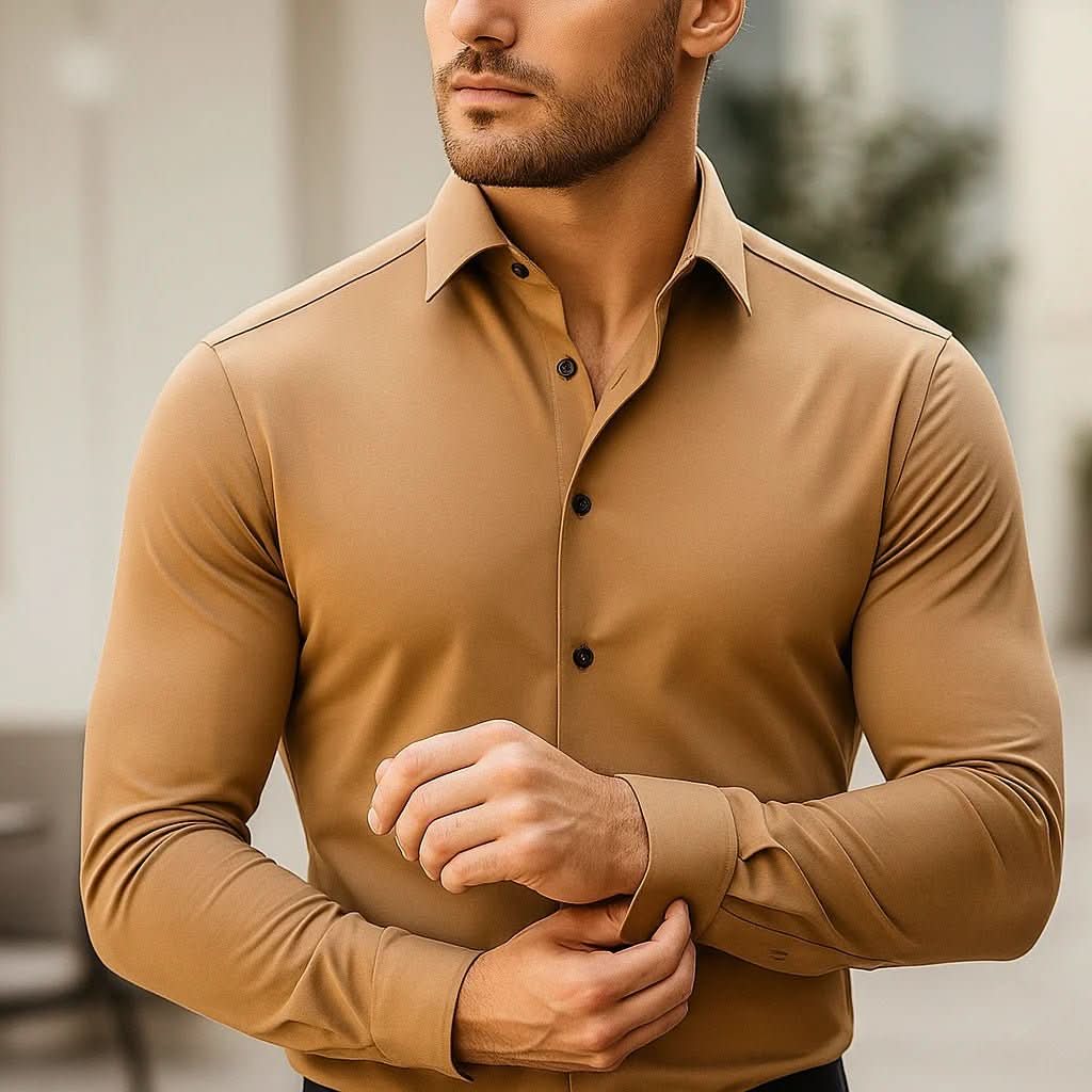 Casual Printing Of Men's Long - sleeved Shirts - Eshtree