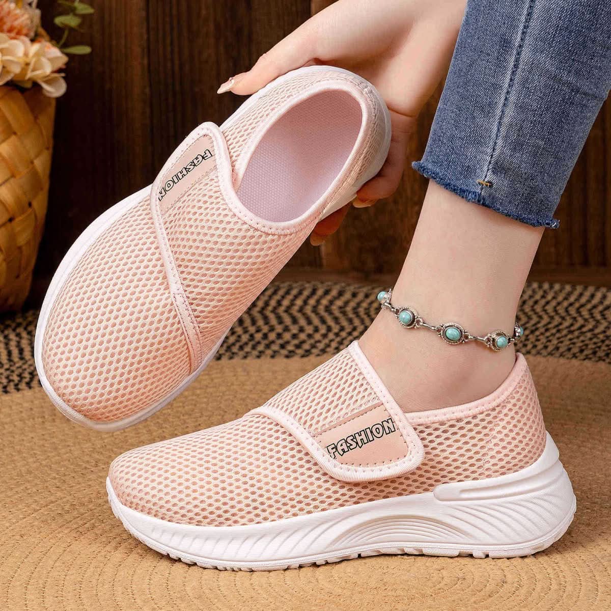 Casual Versatile Velcro Fastened Soft Soled Walking Shoes That Wont Tire Your Feet - Eshtree