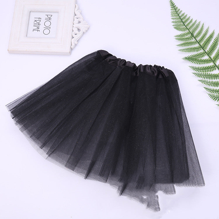 European And American Girls' Tutu Dress Princess Dress Three Layer Mesh Pengpeng Skirt Skirt Children's Ballet Dance Skirt Factory Straight