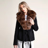 Women's Simple And Versatile Fur Collar Coat