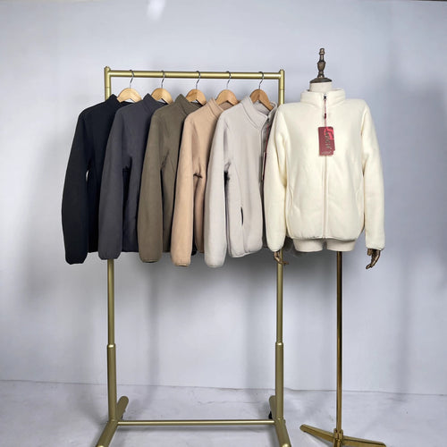 Thickened Western Style One-piece Lamb Wool Coat