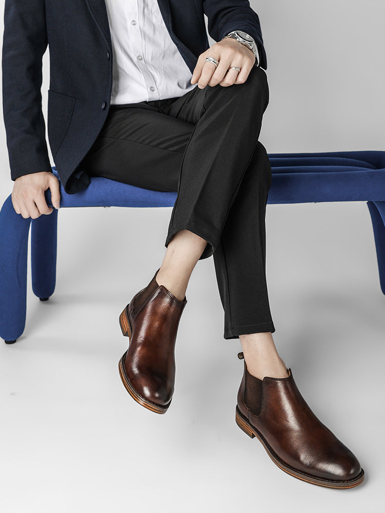 Men's Fashion Top Leather Martin Boots