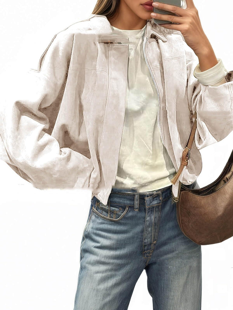 Fashion Pilot Zip-up Jacket Top