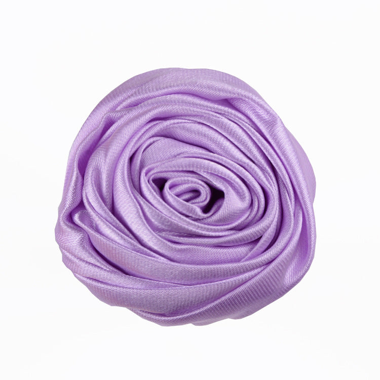 Rose Three-dimensional Bud Satin Fabric Flower Corsage Bridal Bouquet Ornament Accessories