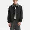 Fake Two-piece Spliced With Autumn Plaid Lapel Jacket