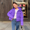 Women's Simple Casual Hooded Short Down Jacket