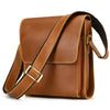 First Layer Cowhide Flip Shoulder Men's Leather Shoulder Bag Crazy Horse Leather Crossbody Bag
