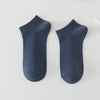 Solid Color Breathable Sweat Absorbing Simple Low-cut Polyester Boat Socks