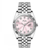 Women's Simple Elegant Solid Steel Belt Calendar Watch