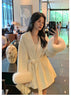Autumn And Winter Fox Fur Double-sided Coat Women's Senior Coat