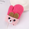 Simple Children's Cartoon Winter Warm Gloves