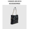 Special Design Large Capacity Black Diamond Chain Shoulder Handbag