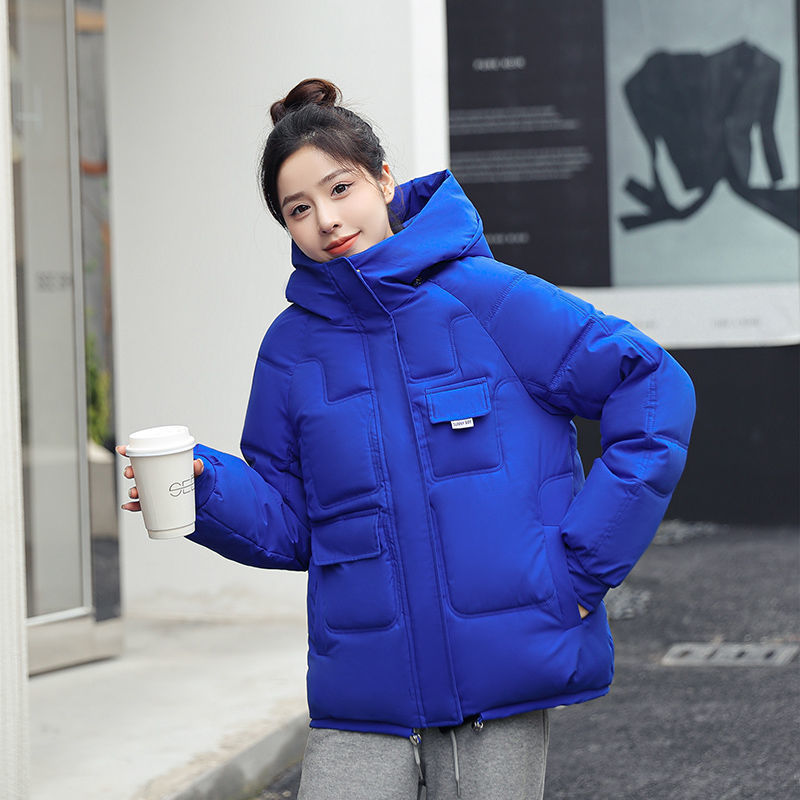Candy Color Cotton Clothing Women's Short Baggy Coat