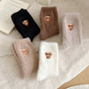 Fleece-lined Thickened Warm Thick Socks Women's Mid-calf Socks Autumn And Winter