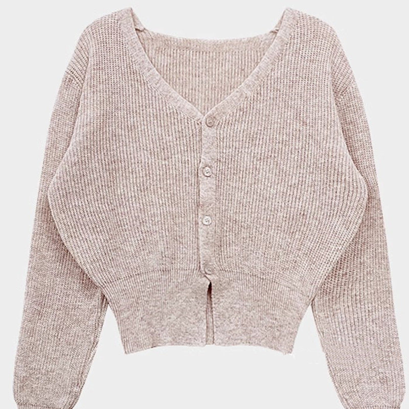 Temperament Waist-cinching V-neck Versatile Comfortable Long-sleeved Jacket For Women