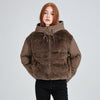 New Style Fur Patchwork Women's Coat For Women Winter Short Style Fashionable High Waist Warm Cotton Coat