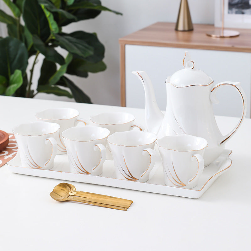 طقم مياه سيراميك بسيط لغرفة المعيشة كوب ماء