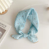 Women's Cotton And Linen Small Square Towel Silk Scarf Artistic All-match Fashion
