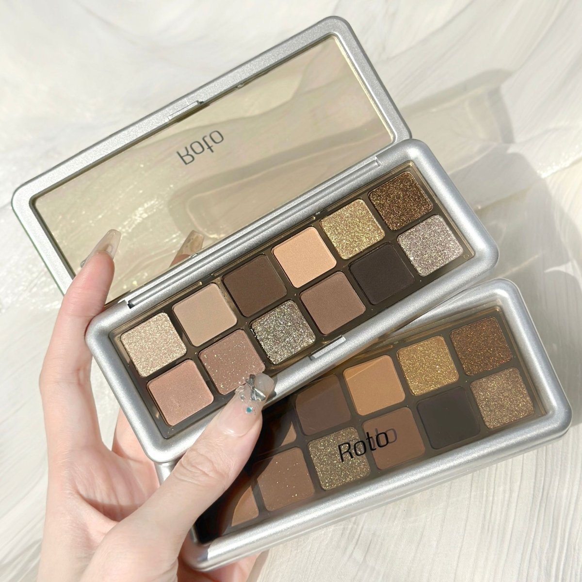 Cement Plate 12color Eye Shadow Pearl Matte Delicate Three - dimensional - Eshtree