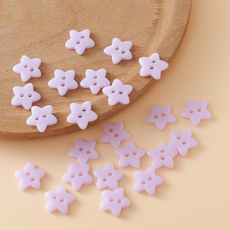 Cute Colorful Five-pointed Star Buttons