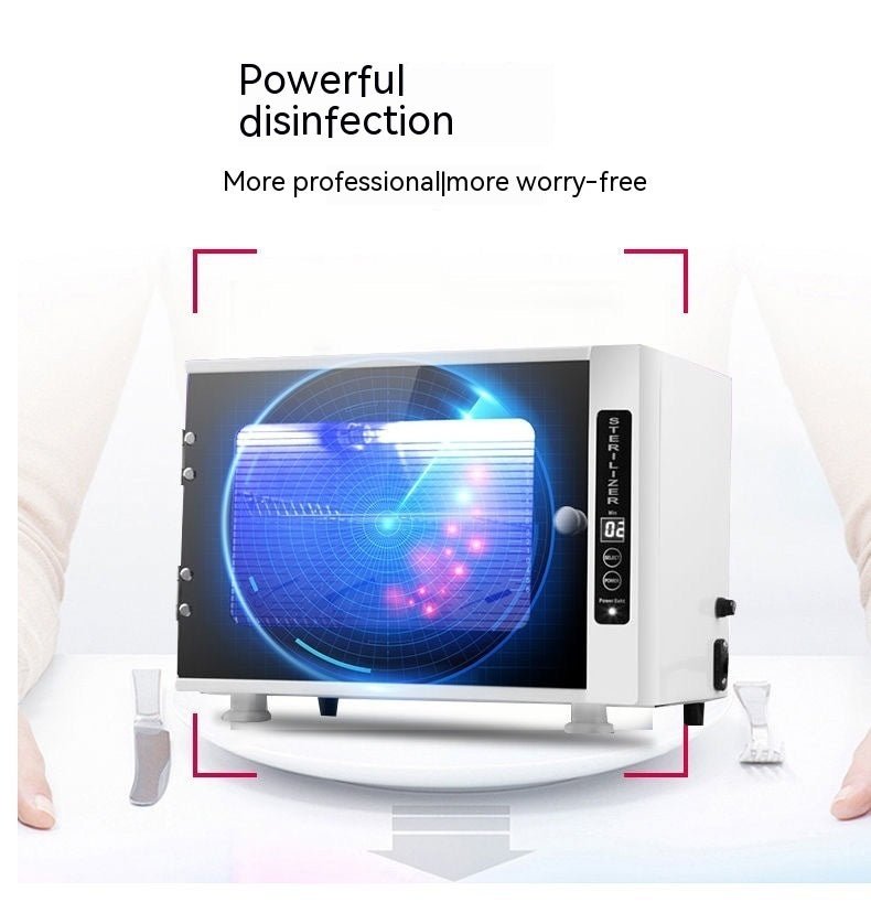 جهاز تعقيم صغير بالأشعة فوق البنفسجية لصالونات التجميل ومحلات الحلاقة