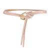 Fashionable And Novel Women's Knot Buckle Thin Belt