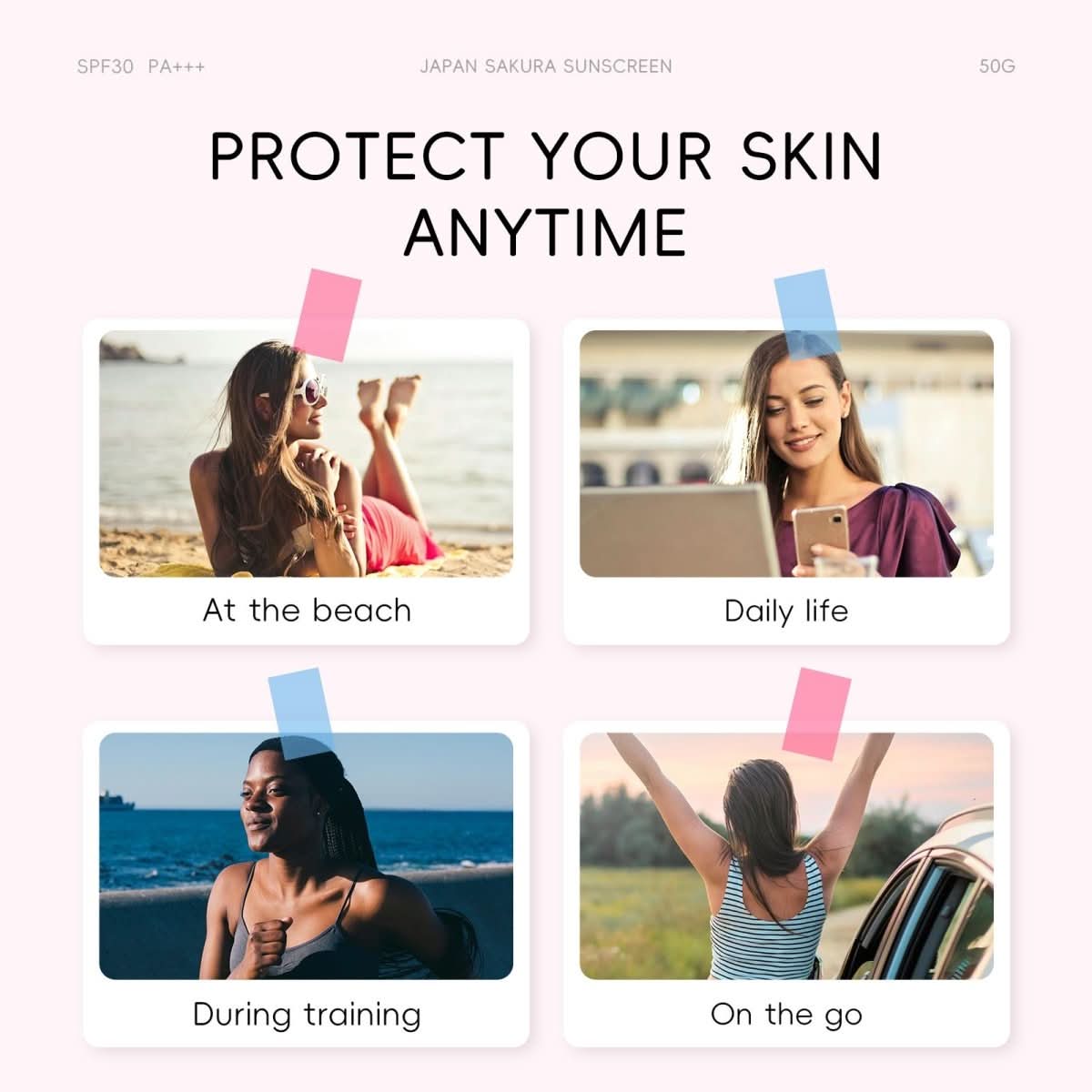 Cherry Blossom SunscreenSPF30 Isolation Skin Care Products - Eshtree