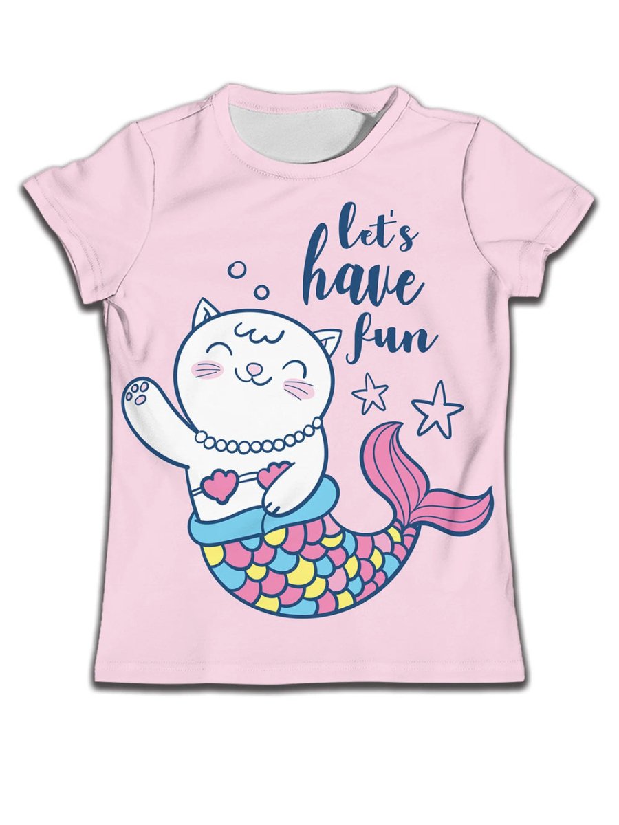 Children Boy T-shirt Clothes Casual Soft T-shirt Cute Cat Cartoon Pattern - Eshtree