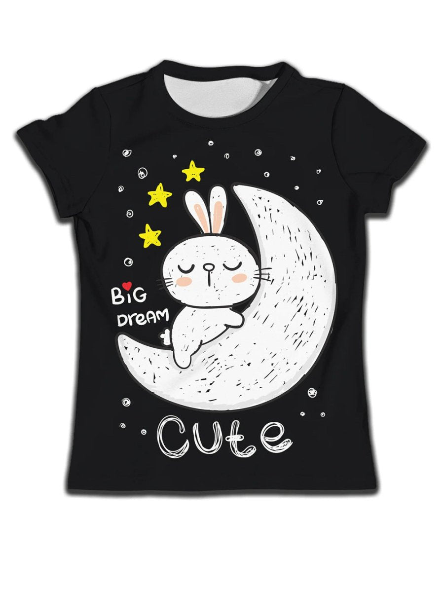 Children Boy T-shirt Clothes Casual Soft T-shirt Cute Cat Cartoon Pattern - Eshtree